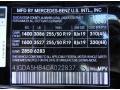 Mercedes-Benz Color Code 040 Black #27