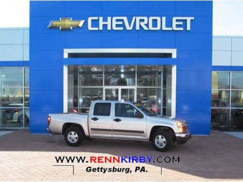 Silver Birch Metallic Chevrolet Colorado LT Crew Cab.  Click to enlarge.