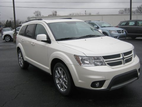White Dodge Journey R/T.  Click to enlarge.