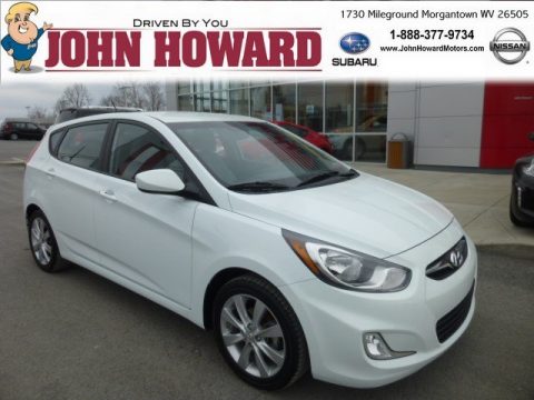 Century White Hyundai Accent SE 5 Door.  Click to enlarge.