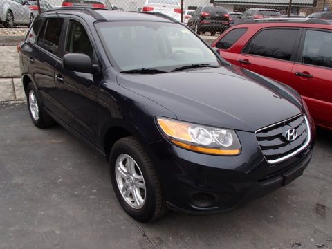 Pacific Blue Pearl Hyundai Santa Fe GLS AWD.  Click to enlarge.