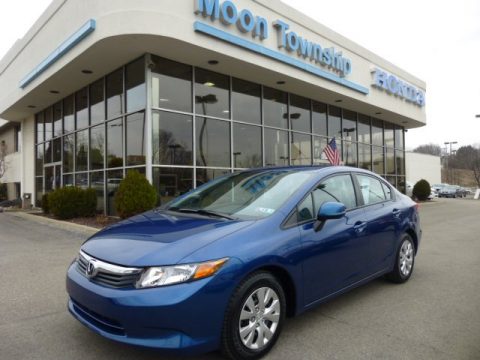 Dyno Blue Pearl Honda Civic LX Sedan.  Click to enlarge.