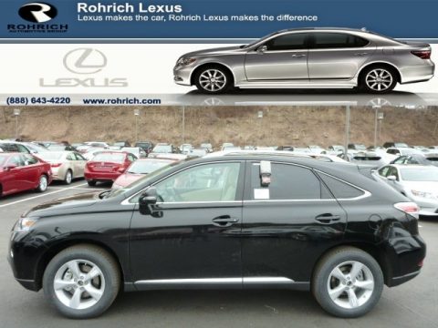 Obsidian Black Lexus RX 350 AWD.  Click to enlarge.