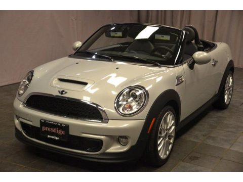 White Silver Metallic Mini Cooper S Roadster.  Click to enlarge.