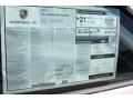  2013 Porsche 911 Carrera S Cabriolet Window Sticker #29