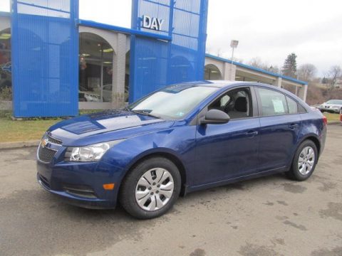 Blue Topaz Metallic Chevrolet Cruze LS.  Click to enlarge.