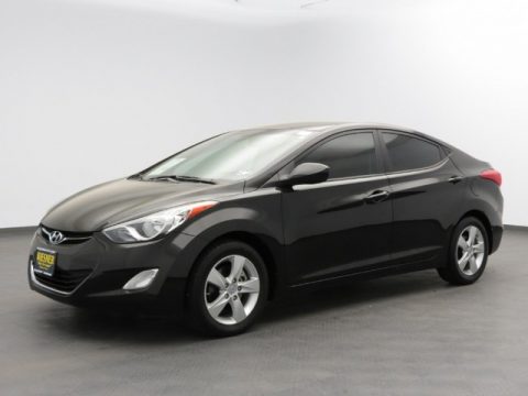 Black Noir Pearl Hyundai Elantra GLS.  Click to enlarge.