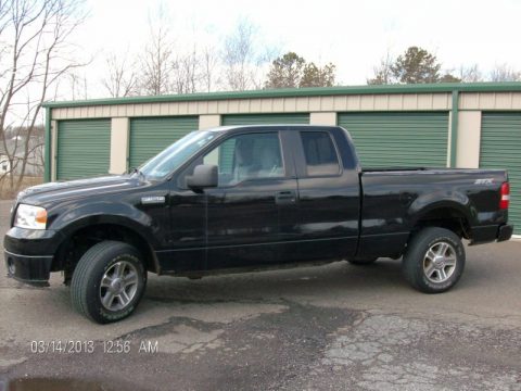 Black Ford F150 STX SuperCab 4x4.  Click to enlarge.