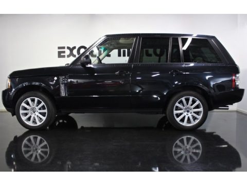 Santorini Black Metallic Land Rover Range Rover Supercharged.  Click to enlarge.