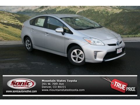 Classic Silver Metallic Toyota Prius Three Hybrid.  Click to enlarge.