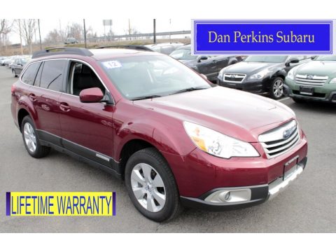 Ruby Red Pearl Subaru Outback 2.5i Limited.  Click to enlarge.
