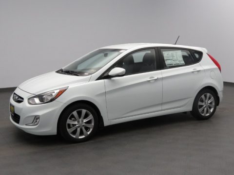 Century White Hyundai Accent SE 5 Door.  Click to enlarge.