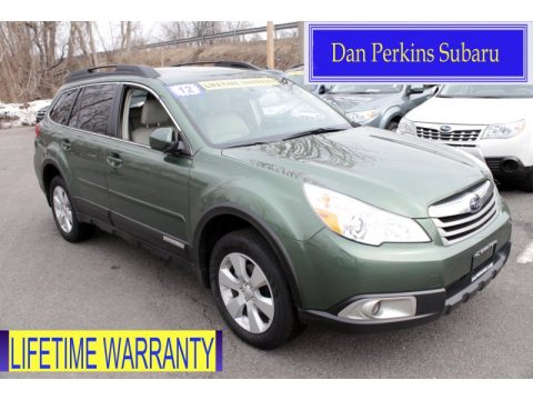 Cypress Green Pearl Subaru Outback 2.5i Premium.  Click to enlarge.