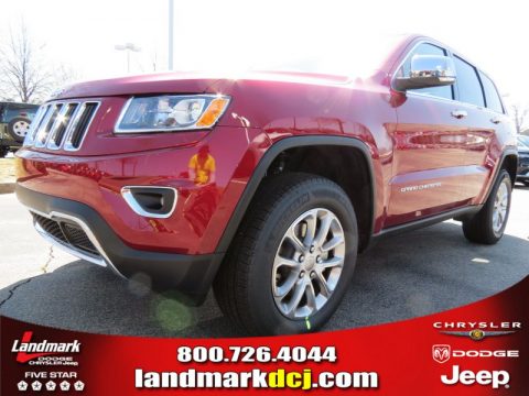 Deep Cherry Red Crystal Pearl Jeep Grand Cherokee Limited.  Click to enlarge.