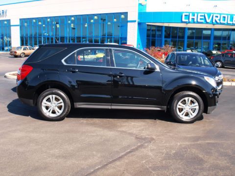 Black Chevrolet Equinox LS.  Click to enlarge.