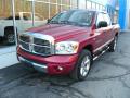 2007 Dodge Ram 1500 Laramie Quad Cab 4x4 Inferno Red Crystal Pearl
