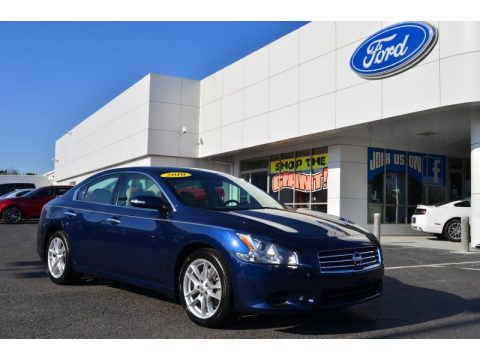 Navy Blue Nissan Maxima 3.5 SV.  Click to enlarge.