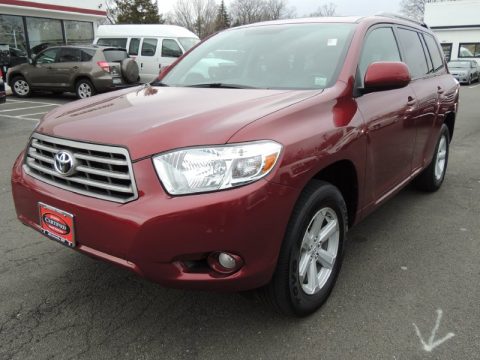 Salsa Red Pearl Toyota Highlander SE 4WD.  Click to enlarge.