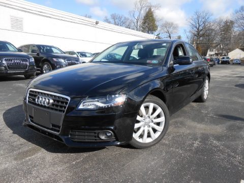 Brilliant Black Audi A4 2.0T quattro Sedan.  Click to enlarge.
