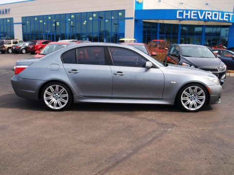 Space Grey Metallic BMW 5 Series 550i Sedan.  Click to enlarge.