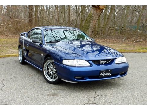 Moonlight Blue Metallic Ford Mustang GT Coupe.  Click to enlarge.