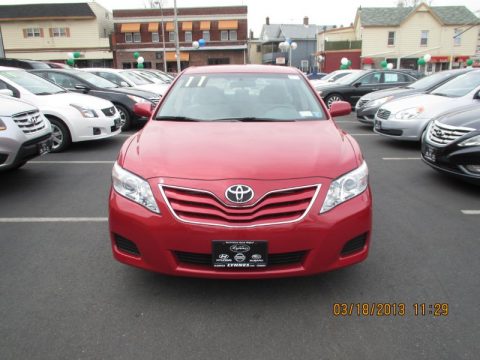Barcelona Red Metallic Toyota Camry LE.  Click to enlarge.