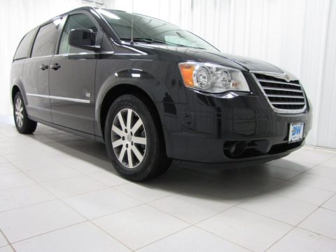 Brilliant Black Crystal Pearl Chrysler Town & Country Touring.  Click to enlarge.