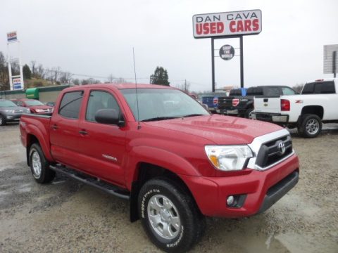 Barcelona Red Metallic Toyota Tacoma V6 TRD Double Cab 4x4.  Click to enlarge.