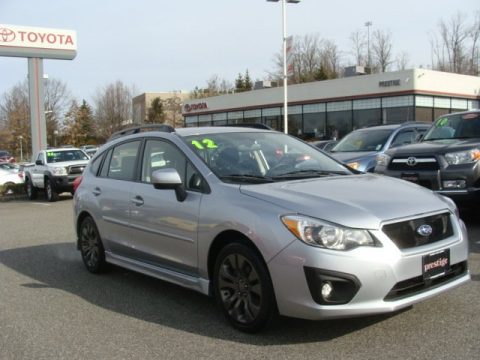 Ice Silver Metallic Subaru Impreza 2.0i Sport Premium 5 Door.  Click to enlarge.