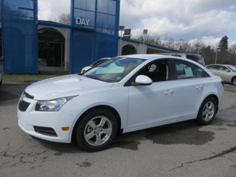 Summit White Chevrolet Cruze LT.  Click to enlarge.