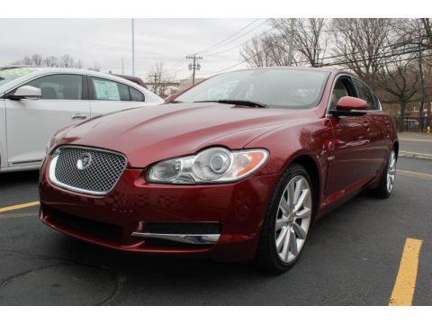 Claret Red Metallic Jaguar XF Sport Sedan.  Click to enlarge.