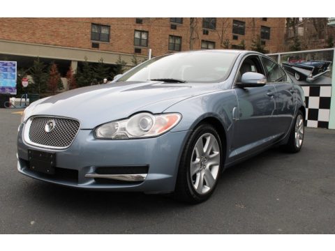 Azure Blue Metallic Jaguar XF Luxury.  Click to enlarge.