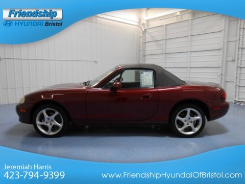 Garnet Red Mica Mazda MX-5 Miata Roadster.  Click to enlarge.