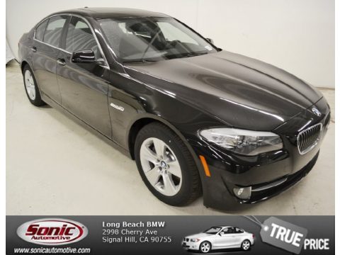 Jet Black BMW 5 Series 528i Sedan.  Click to enlarge.
