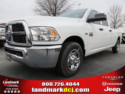 Bright White Dodge Ram 2500 HD ST Crew Cab.  Click to enlarge.