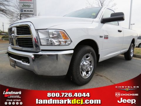 Bright White Dodge Ram 2500 HD ST Regular Cab.  Click to enlarge.