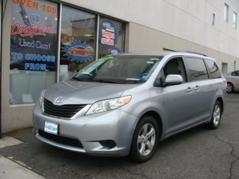 Silver Sky Metallic Toyota Sienna LE.  Click to enlarge.