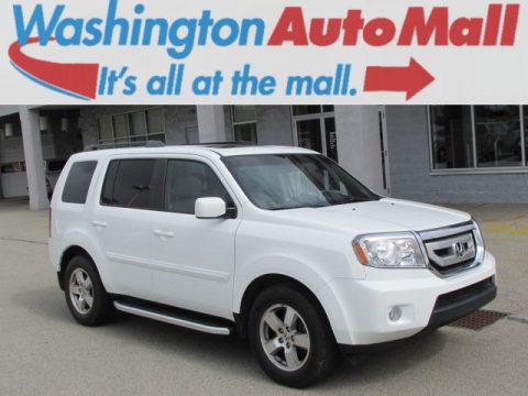 Taffeta White Honda Pilot EX-L 4WD.  Click to enlarge.