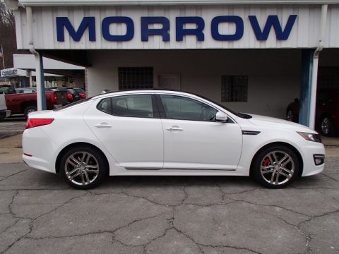 Snow White Pearl Kia Optima SX Limited.  Click to enlarge.