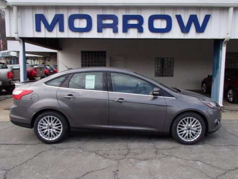 Sterling Gray Ford Focus Titanium Sedan.  Click to enlarge.