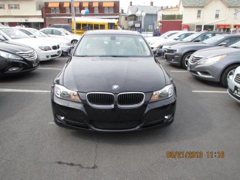 Jet Black BMW 3 Series 328xi Sedan.  Click to enlarge.