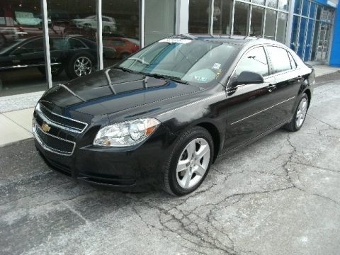 Black Granite Metallic Chevrolet Malibu LS.  Click to enlarge.