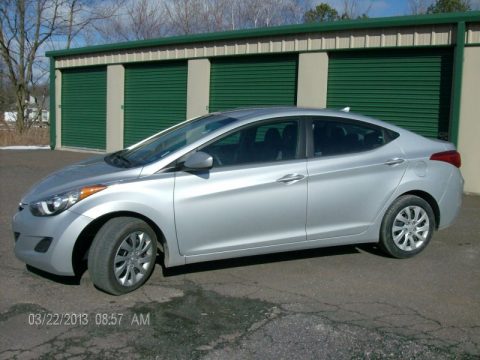 Radiant Silver Hyundai Elantra GLS.  Click to enlarge.