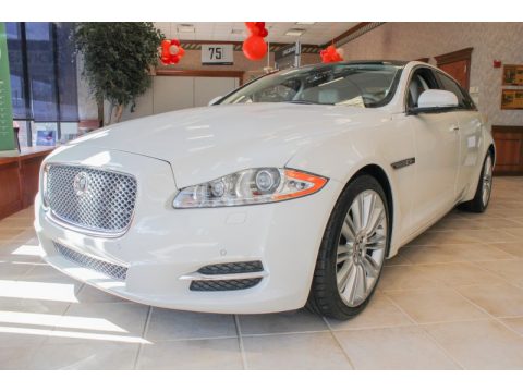 Porcelain White Jaguar XJ XJL.  Click to enlarge.