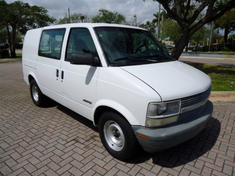 Ivory White Chevrolet Astro Cargo Van.  Click to enlarge.
