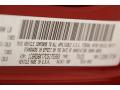 Dodge Color Code PRP Deep Cherry Red Crystal Pearl #21 Dodge Color Code PRP Deep Cherry Red Crystal Pearl #21