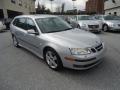 Front 3/4 View of 2007 Saab 9-3 Aero SportCombi Wagon #4