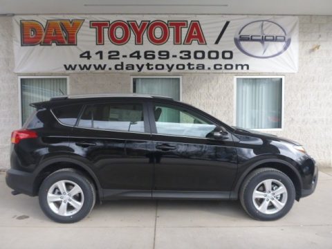 Black Toyota RAV4 XLE AWD.  Click to enlarge.