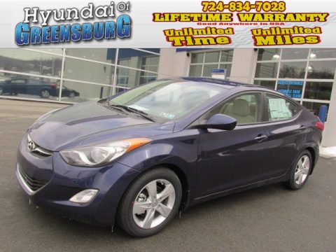 Indigo Night Hyundai Elantra GLS.  Click to enlarge.