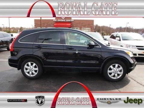 Crystal Black Pearl Honda CR-V EX-L 4WD.  Click to enlarge.